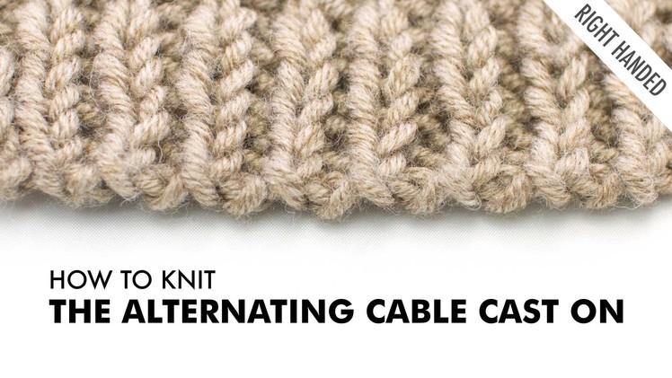 The Alternating Cable Cast On :: Knitting Technique :: Right Handed