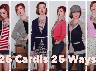 25 Cardigans 25 Ways! How to style yourself vintage by CHERRY DOLLFACE