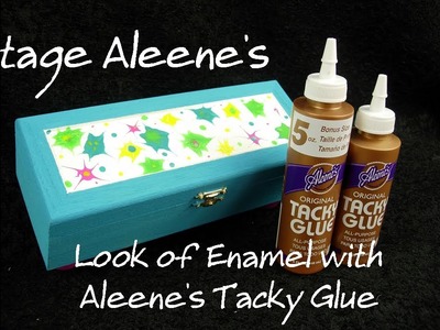 Aleene's Vintage Look of Enamel with Aleene's Tacky Glue and Paint