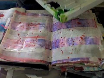 Art Journal Altered Book Technique - Masking Tape