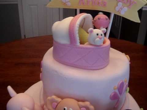 Baby Shower Fondant Cake