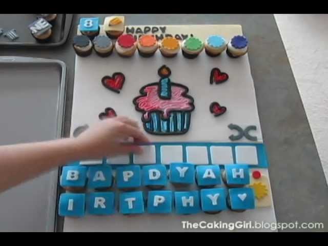 DRAW SOMETHING FACEBOOK GAME, Cupcakes! Time Lapse Cake Video