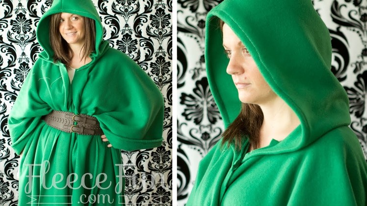 Easy Long Cape - sew and no sew (FREE Pattern!)