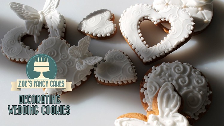 Fancy wedding cookies,  baking and cake decorating How To Tutorial Zoes Fancy Cakes