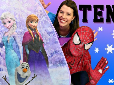 Giant Surprise TENT Disney Frozen Elsa Tent Filled with Surprise Eggs, Toys, Legos, Cars, Barbie