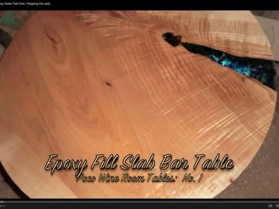 Glass Fill Epoxy Top Table Part One: Prepping the slab