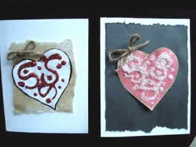 GLITTERED HEARTS VALENTINE CARDS.wmv