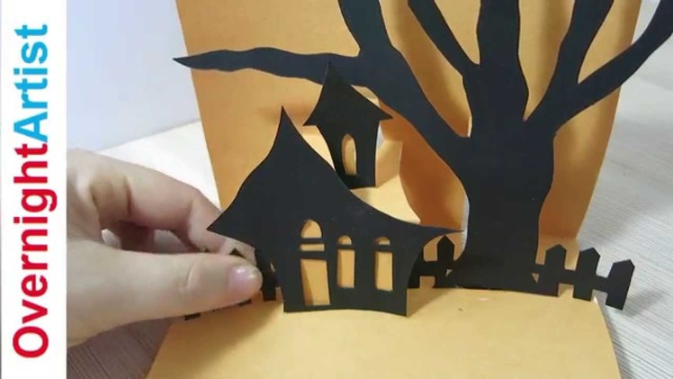 Halloween Card - How To Make Pop Up Card For Halloween