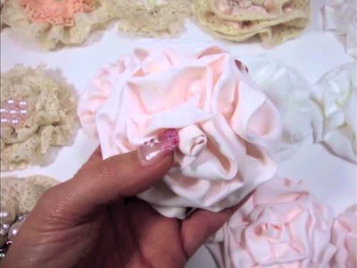 Handmade Fabric Flowers - Shabby Chic Style