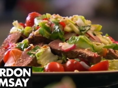 How to Cook Steak and Spicy Beef Salad Recipe - Gordon Ramsay