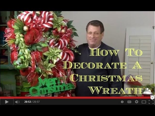 How To Decorate An Artificial Christmas Wreath