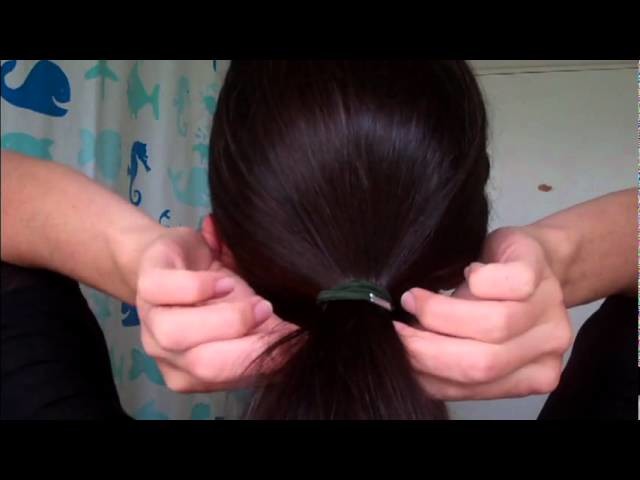 HOW TO easy CHIGNON bun 60's volume style RETRO hair (2012 2013)