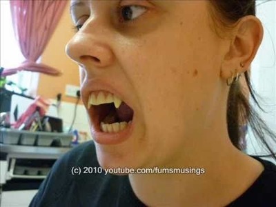 How to fit Billy Bob Vampire Fangs