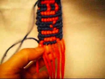 How To Make A  alpha Friendship Bracelet Wiht The Letter O.