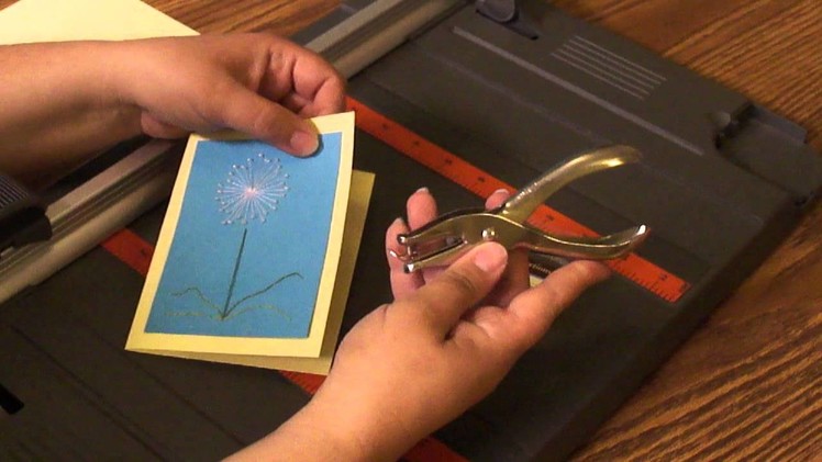 How to make a card from a Prick and Stitch design