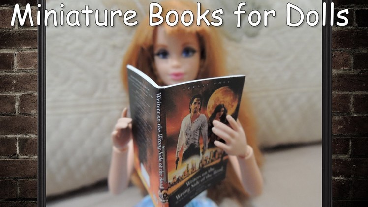 How to Make Amazing Miniature Barbie Doll Books Tutorial