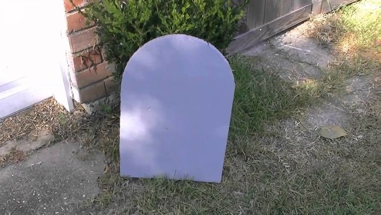 How to make inexpensive Headstones for Halloween