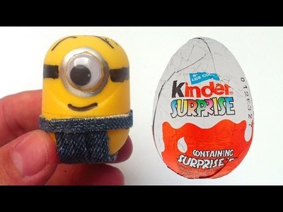 How to make Minions from Kinder Surprise eggs Despicable unboxingsurpriseegg