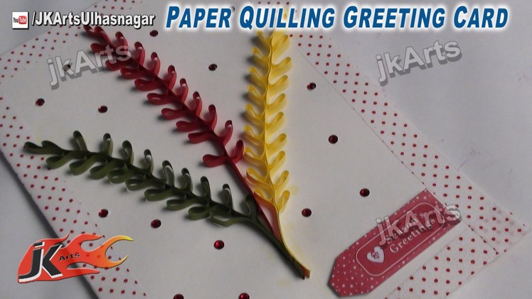 HOW TO: make Paper Quilling Season's Greeting Card - JK Arts 471