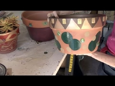 How to Paint & Decorate Terra Cotta Flower Pots : Gardening Advice
