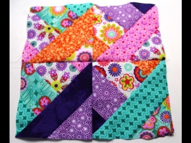 How to sew #Quilt squares using Fabric Jelly Roll -  Video two