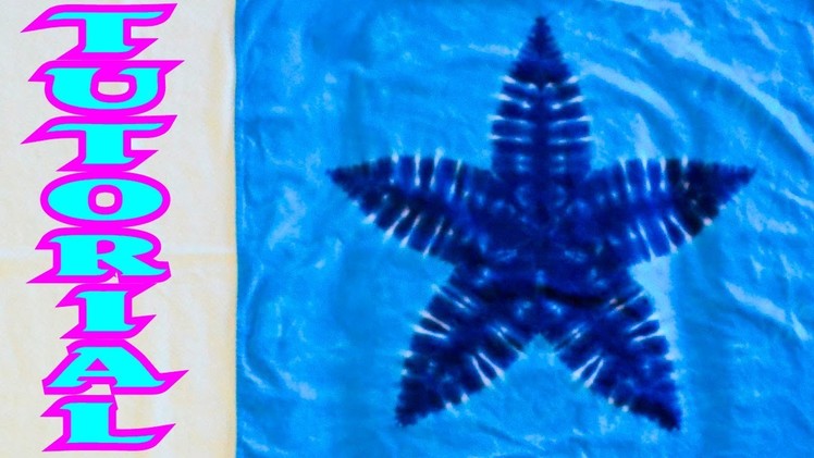 How to Tie Dye a 5 Pointed Star [Full Tutorial]