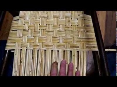 How to Weave Wide Binding Cane in the Herringbone Pattern