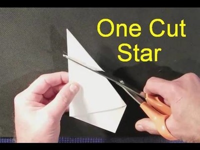 Make a perfect star with ONE cut!