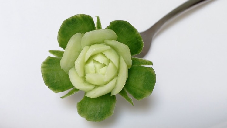 Mini Rose Cucumber - Intermediate Lesson 16 By Mutita Art Of Fruit And Vegetable Carving Video Tutor