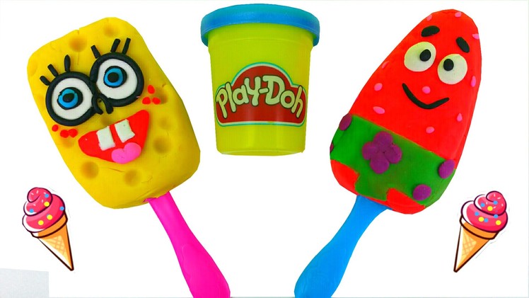 Play Doh Surprise Funny Ice Cream Spongebob Patrick