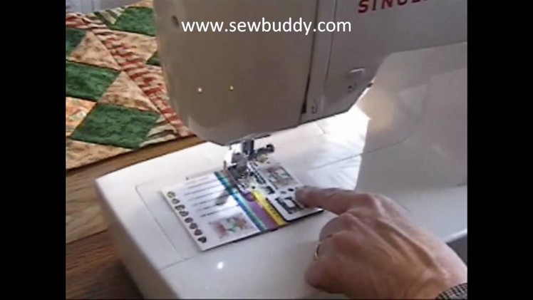 Sewing straight seams with the "Sewbuddy"