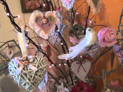 Shabby Chic Valentine's Day Tree & Pink Corner