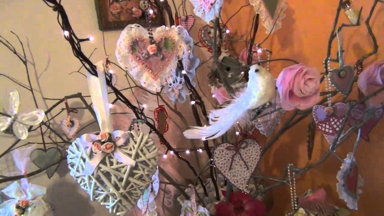 Shabby Chic Valentine's Day Tree & Pink Corner