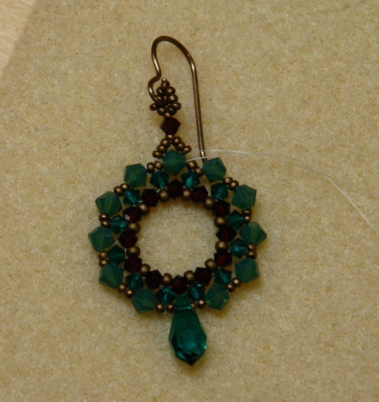 Sidonia's handmade jewelry - Swarovski Crystal Wreath Earrings - Swarovski earrings