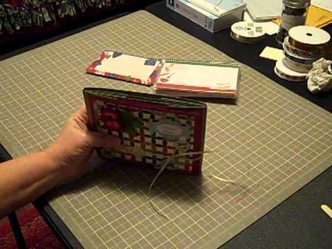 Cardstock Christmas Recipe Mini Album