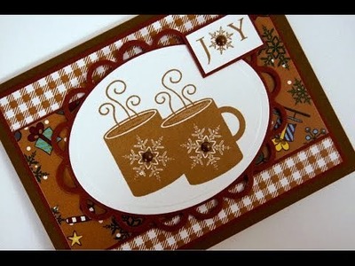Christmas Cocoa Card- Christmas Card Idea- Stamping Technique