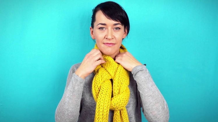 Cool Way to Tie a Scarf - Twisted Loop Knot