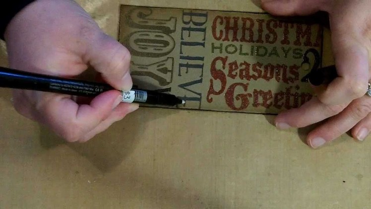 Day 3: Tim Holtz' 12 Tags of Christmas 2011