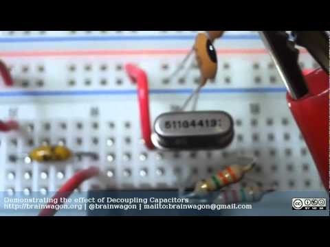 Demonstrating the Effect of Decoupling Capacitors