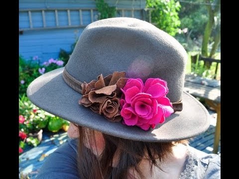 Fabric flower brooch tutorial