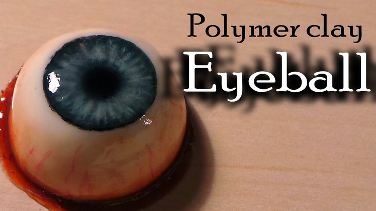 Halloween; Polymer clay eyeball (bloody eye ring)