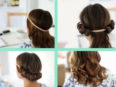 How To Curl your Hair Without Heat! (head band)