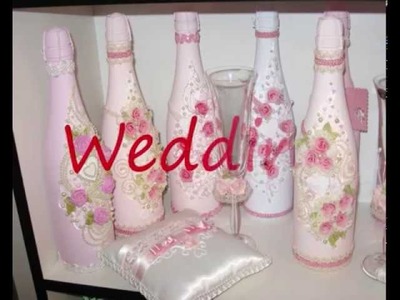 How to decorate a champagne bottle for weddings