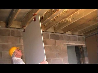How to Fit Plasterboard to Ceilings. The Easy Way To Hang and Attach Drywall. Ceiling Boards