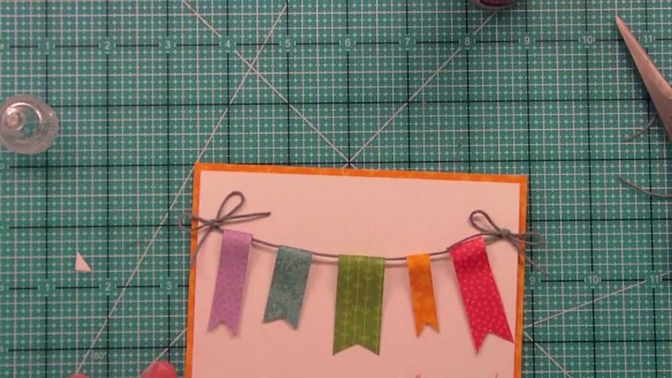 How to make a banner card from start to finish { Lawn Fawn }