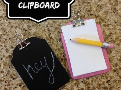 How to make a Clipboard for your American Girl Doll
