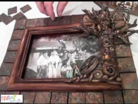 how to make photo frame out of clay