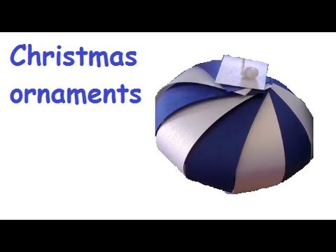 How to make Christmas ornaments - SUPER SIMPLE using paper strips