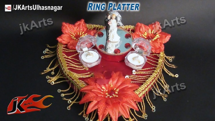 HOW TO: make Engagement. Wedding Ring Platter - JK Arts 484