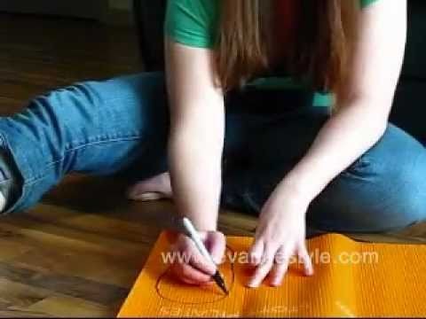 How to make flip flops from an old or too big yoga mat!